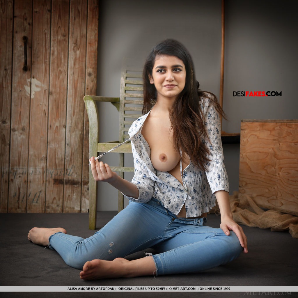 Actress Priya Prakash Varrier Boobs press Sex Photos