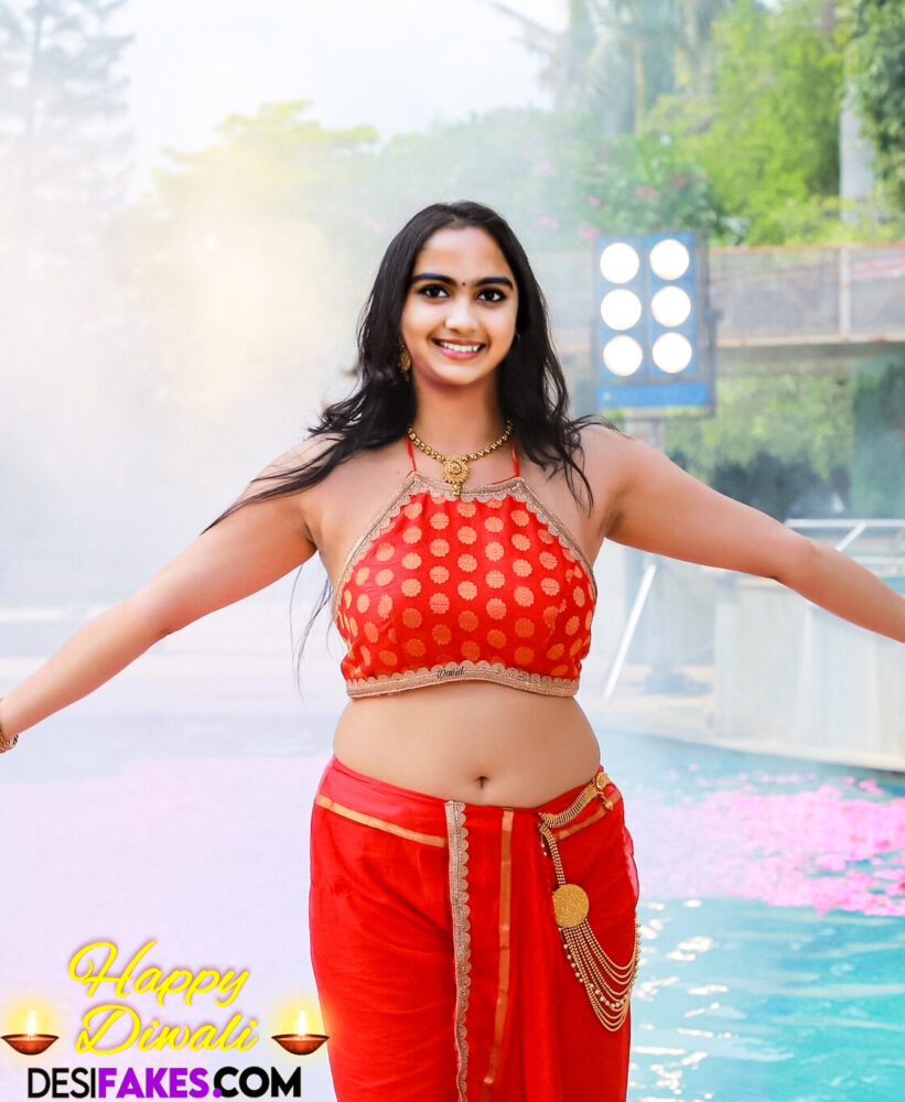 Devika Sanjay nude navel hot blouse outdoor picture