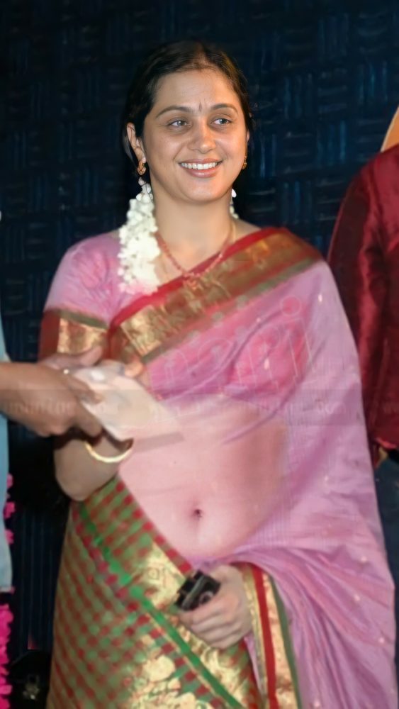 Devayani navel see through semi nude transparent saree image