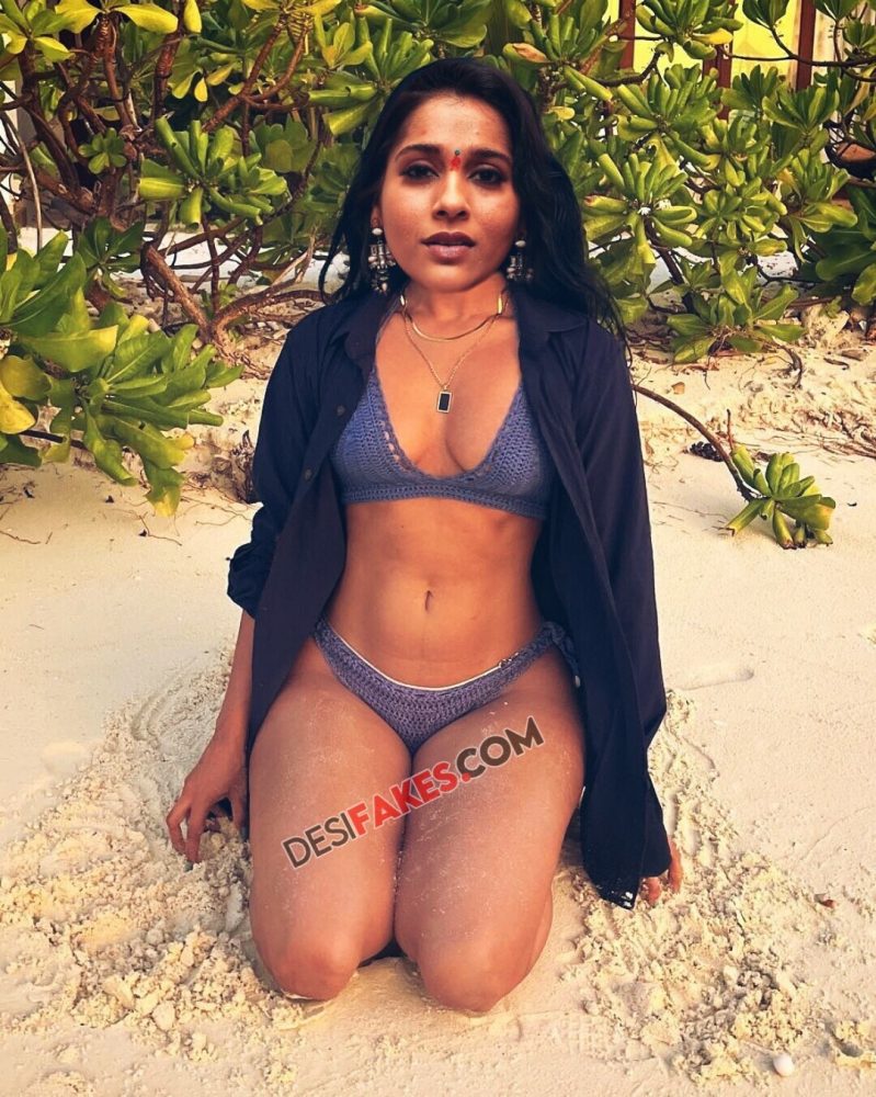 Rashmi Gautam semi nude vacation bikini beach Face Swap HD Pics