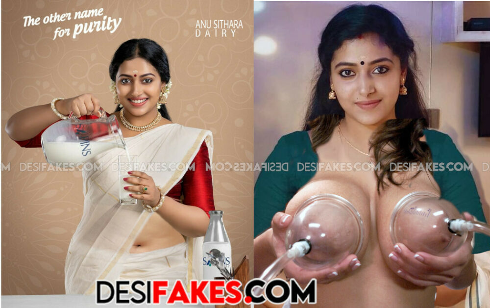 Sexy Anu Sithara Boobs press Nude Sex Photos HQ