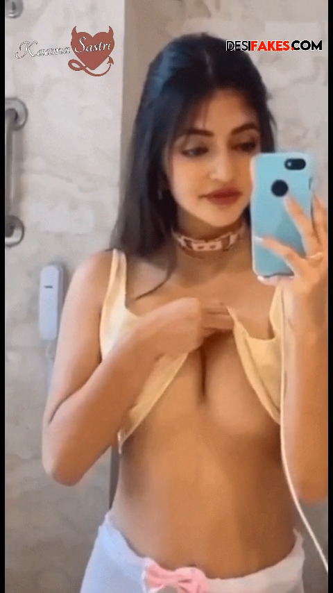 SreeLeela bathroom selfie removing bra nipple show video